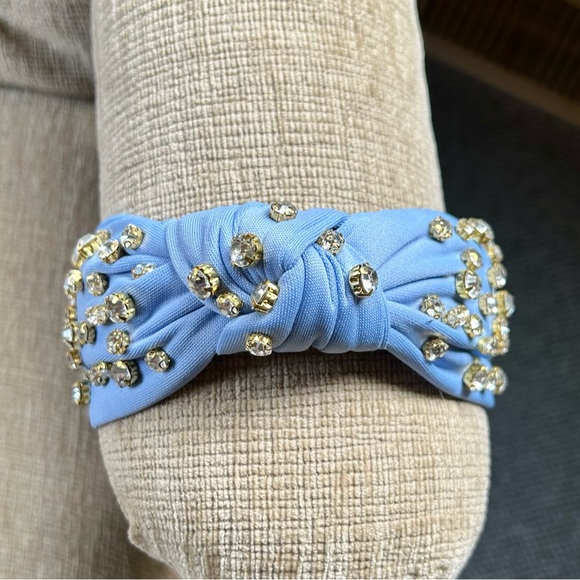 Blue Rhinestone Headband - Picture 4 of 9